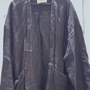 Japanese Confect Linen Kimono Jacket *FLAW*